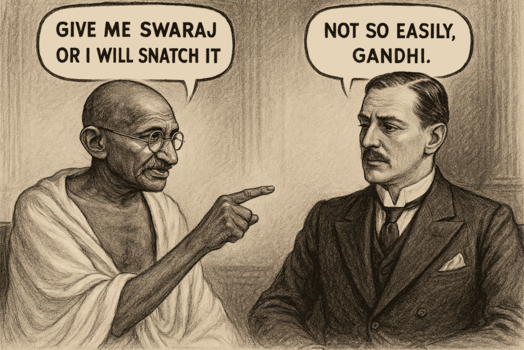 Nationalism In India-Gandhi talking to Lord Irwin
