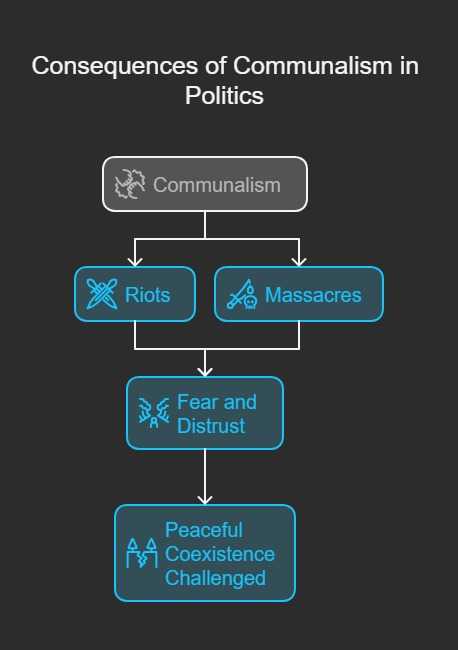 consequences of communal politics class 10 gender religion and caste political science