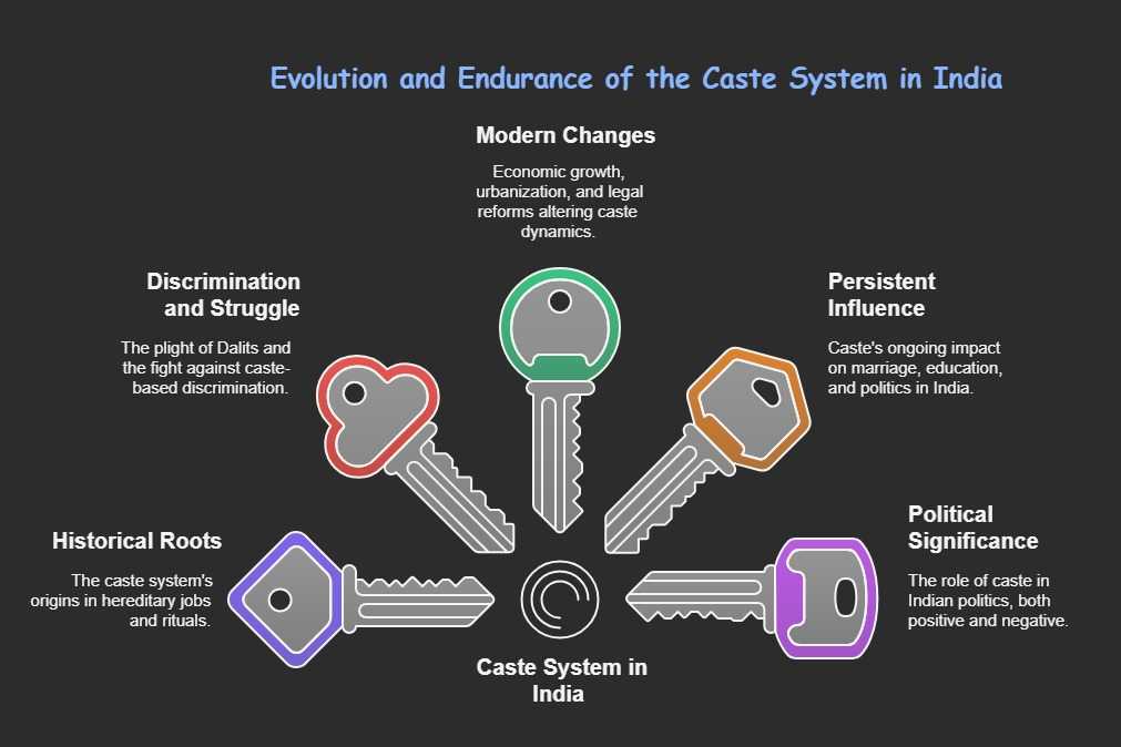 evolution of caste system In India -class 10 gender religion and caste political science