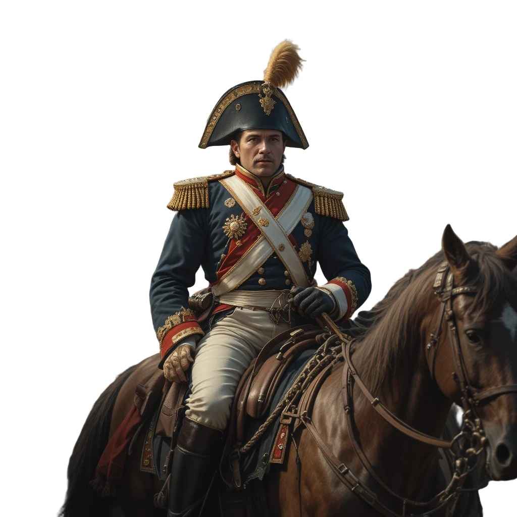 napolean on horse - French revolution class 9