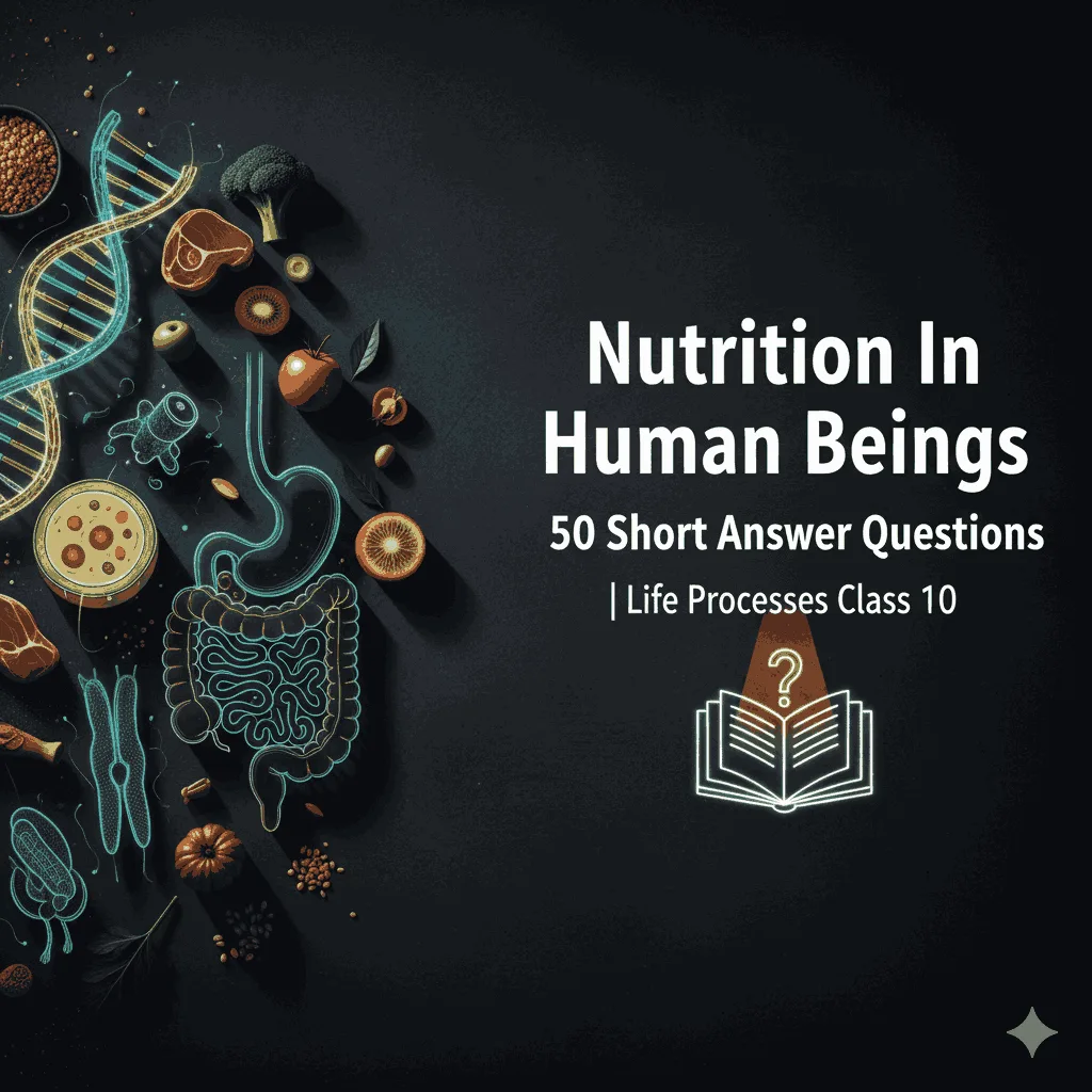 Nutrition In Human Beings 50 Short Answer Questions