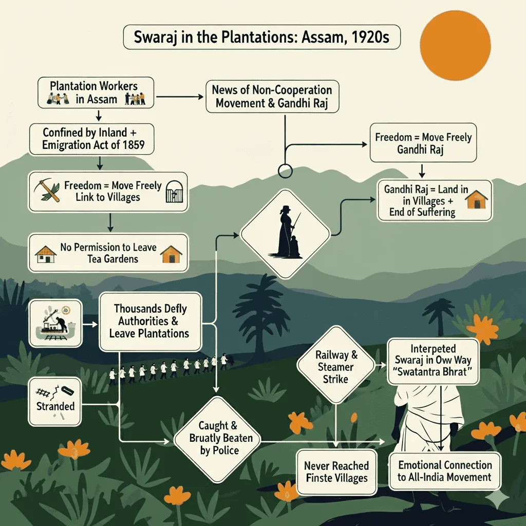 MCQ Quiz Swaraj in the Plantations Class 10