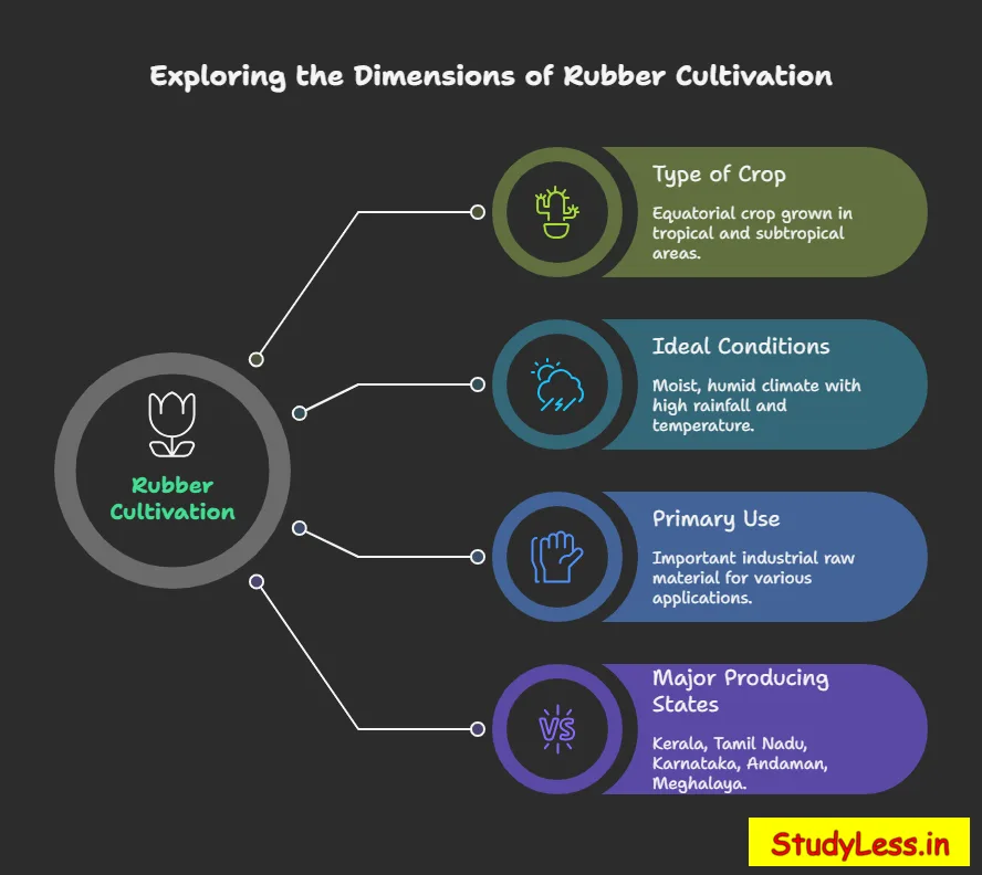 Short Notes Agriculture Class 10/ Rubber cultivation