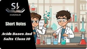 Acids Bases And Salts Short Notes Class 10