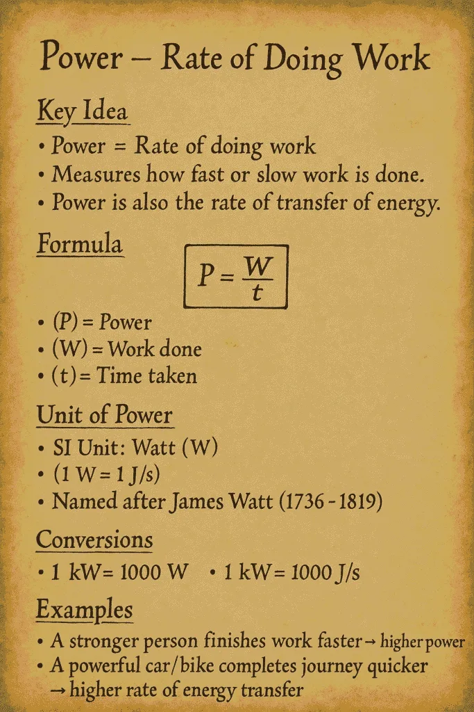 Work And Energy Class 9 MCQ Quiz