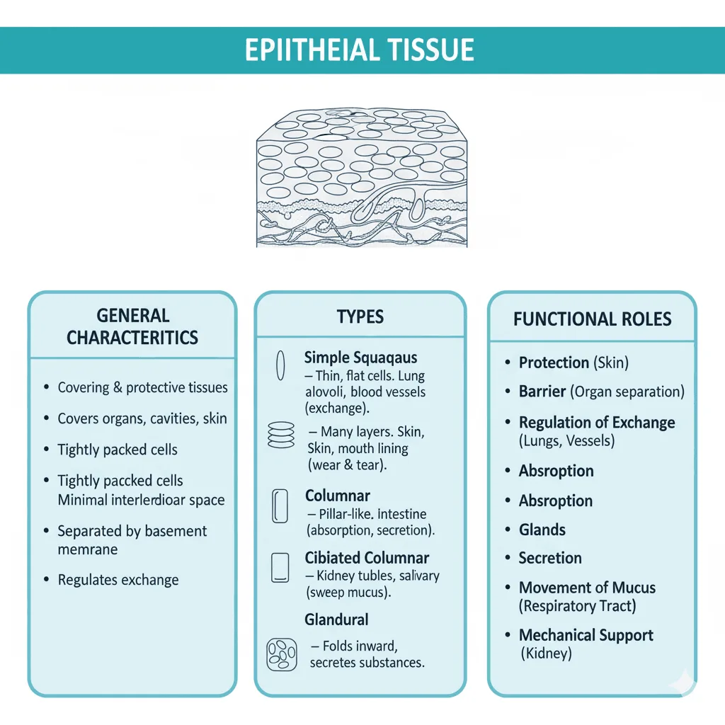 Animal Tissue Short Notes Class 9 Tissue Chapter 6