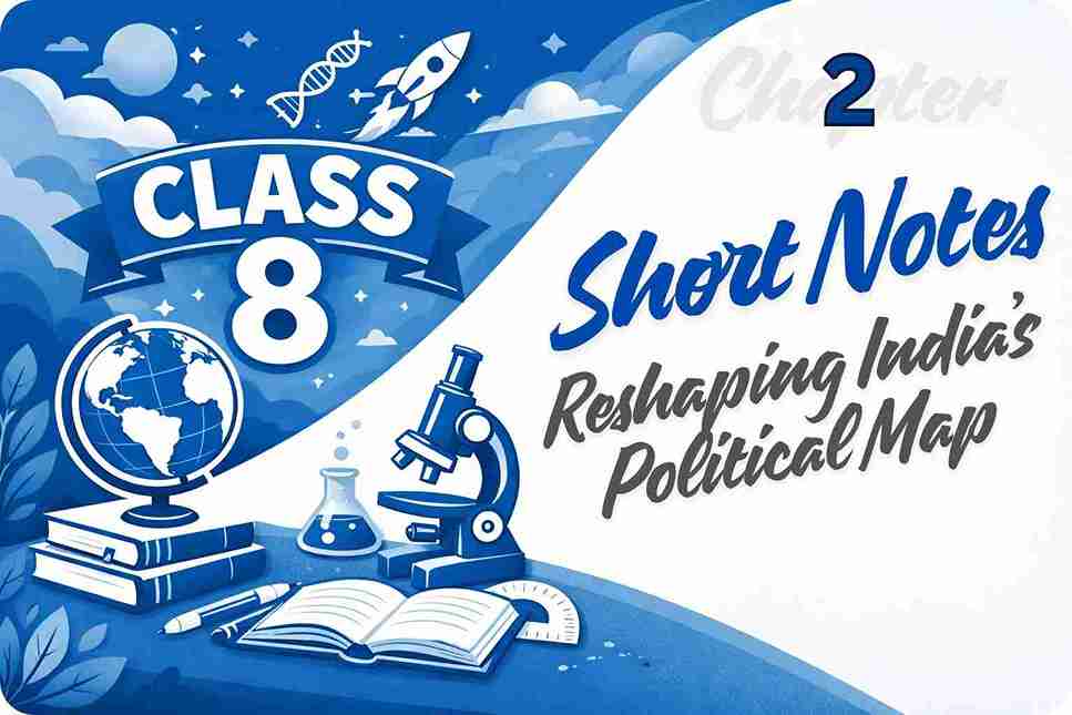 Reshaping India’s Political Map Short Notes Class 8
