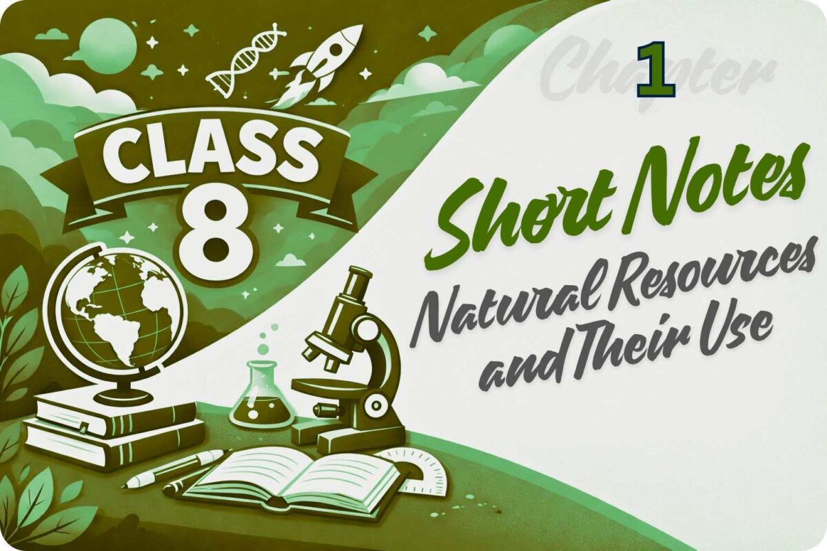 Natural Resources and Their Use Short Notes Class 8