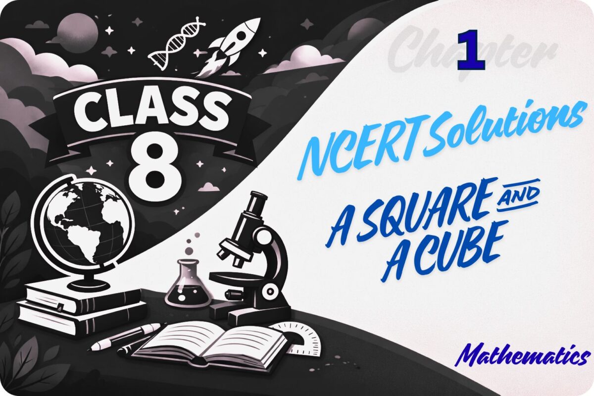 A SQUARE AND A CUBE NCERT Solutions Math Chapter 1