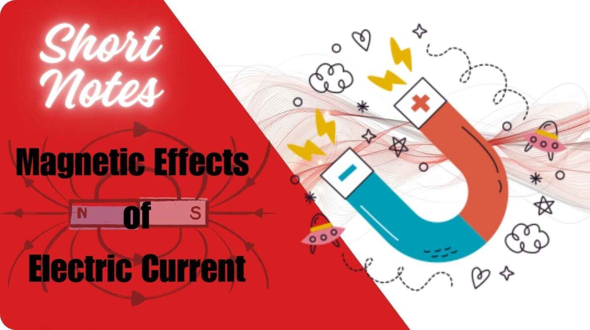 Magnetic Effects of Electric Current Short Notes
