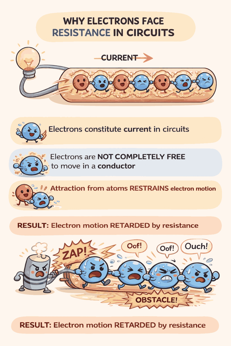 Why resistance in a circuit image 