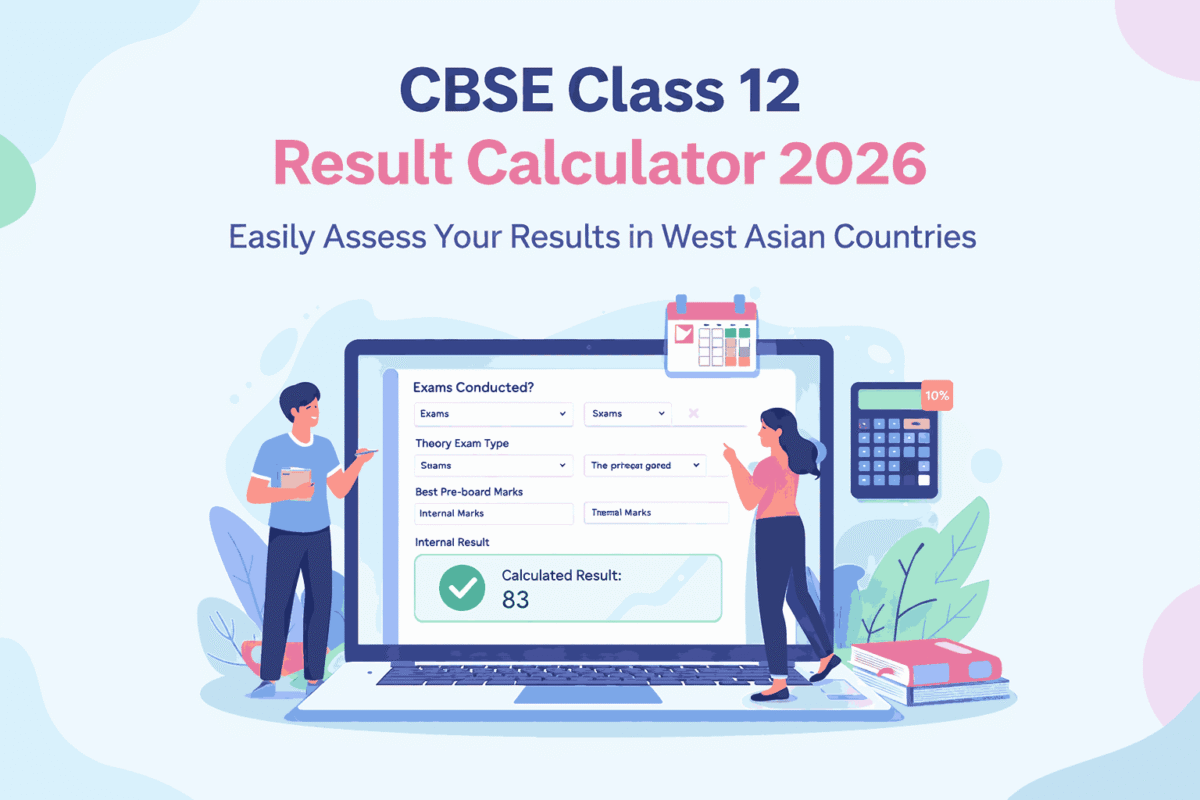 CBSE Class 12 West Asia Assessment Calculator 2026