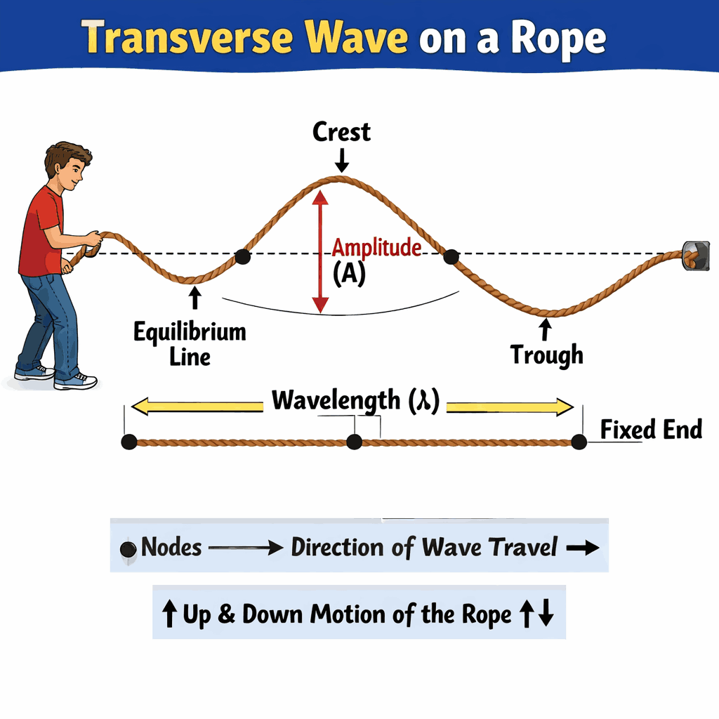 Transverse and Longitudinal Waves Interactive Simulation And Animation
