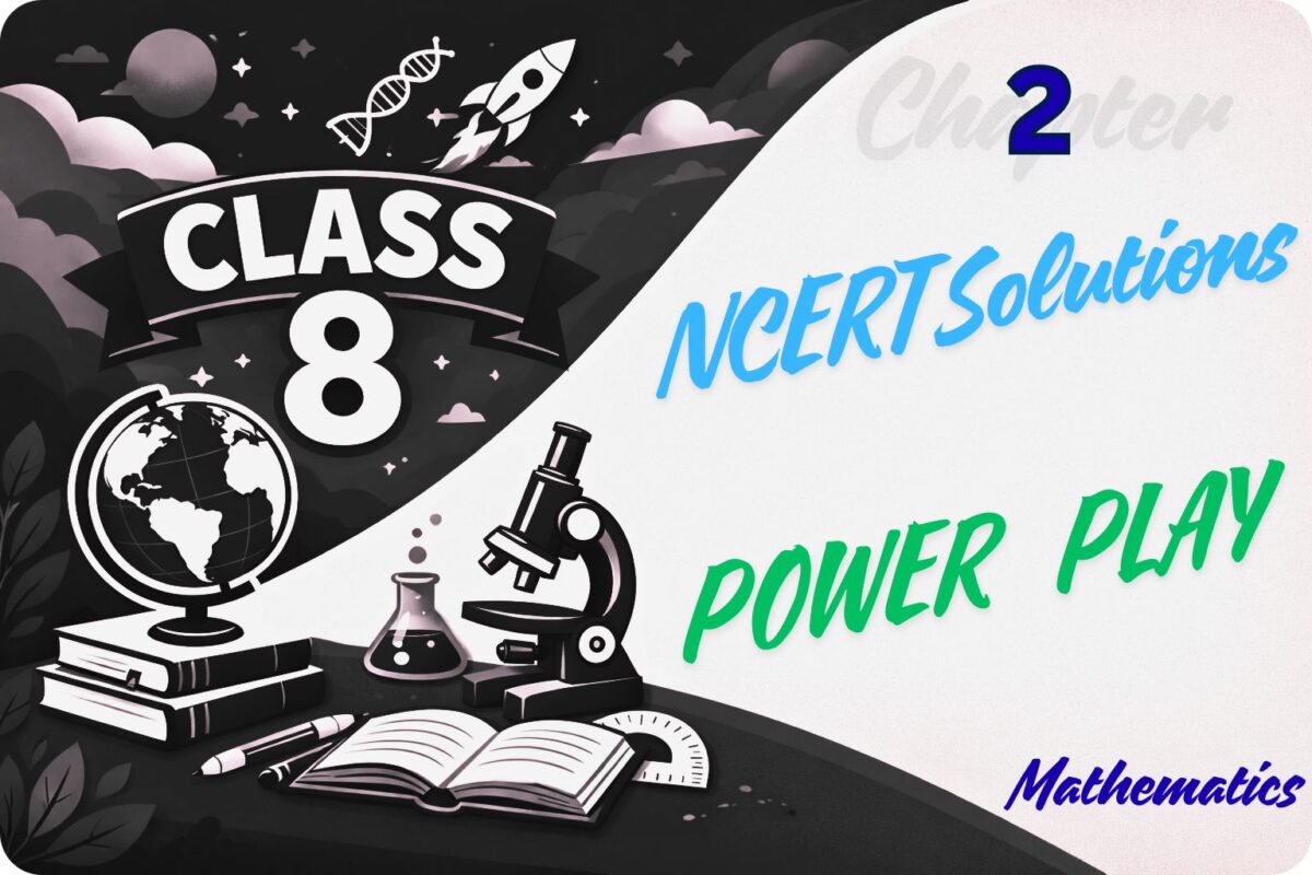 Solutions POWER PLAY Ncert Class 8 Chapter 2