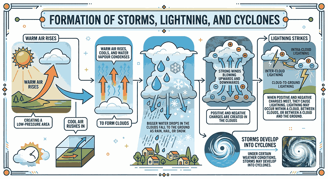 [New Book] Pressure, Winds, Storms, and Cyclones Short Notes Chapter 6 Science Class 8