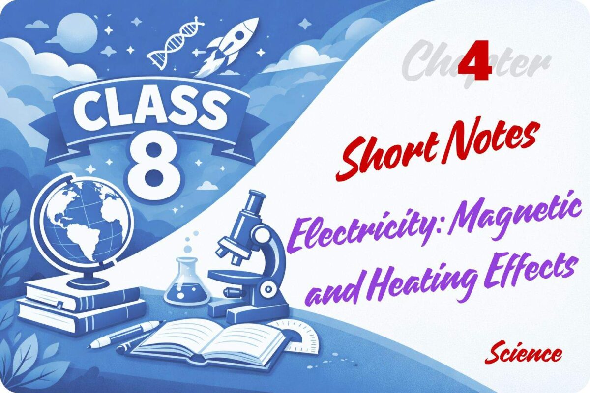 Short Notes Electricity Magnetic and Heating Effects class 8