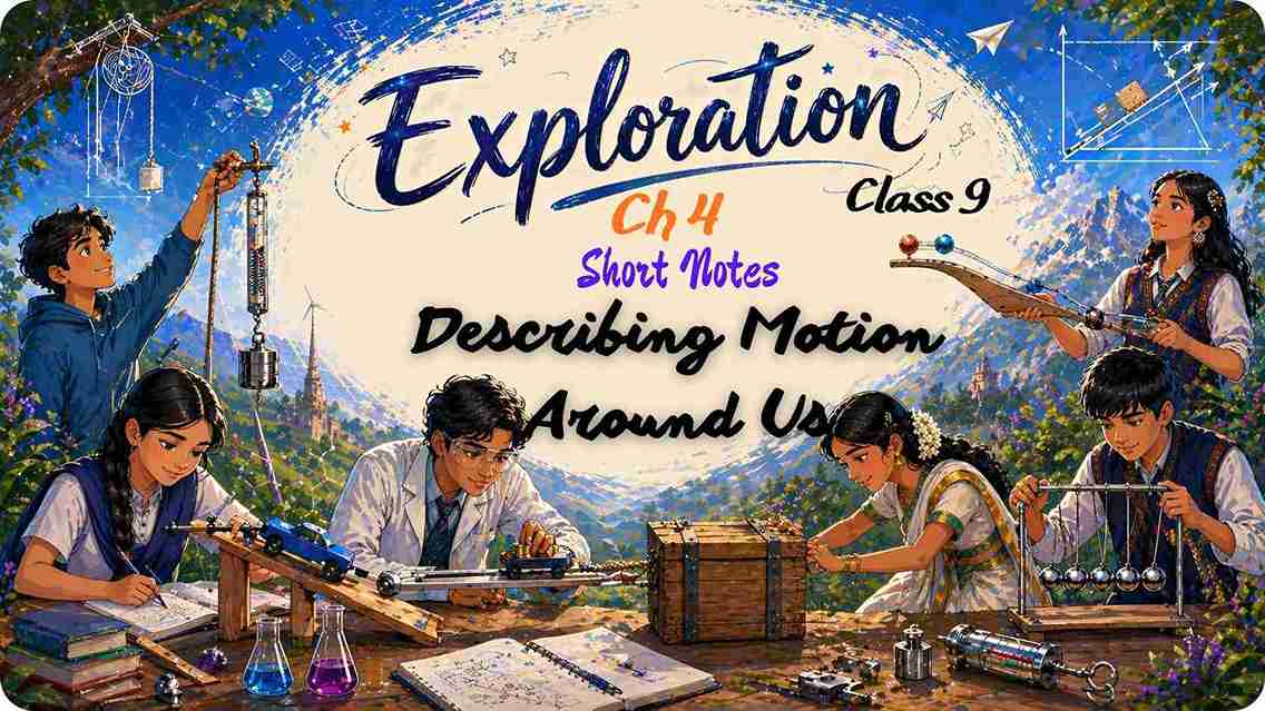 Describing Motion Around Us Notes Ch 4 Class 9