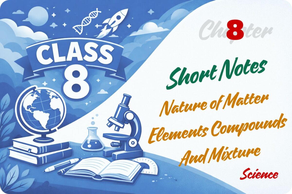 Nature of Matter Elements Compounds And Mixture Notes