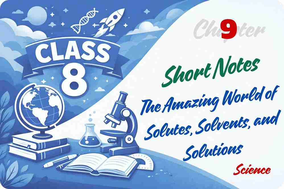 The Amazing World of Solutes, Solvents, and Solutions Notes Class 8 Chapter 9