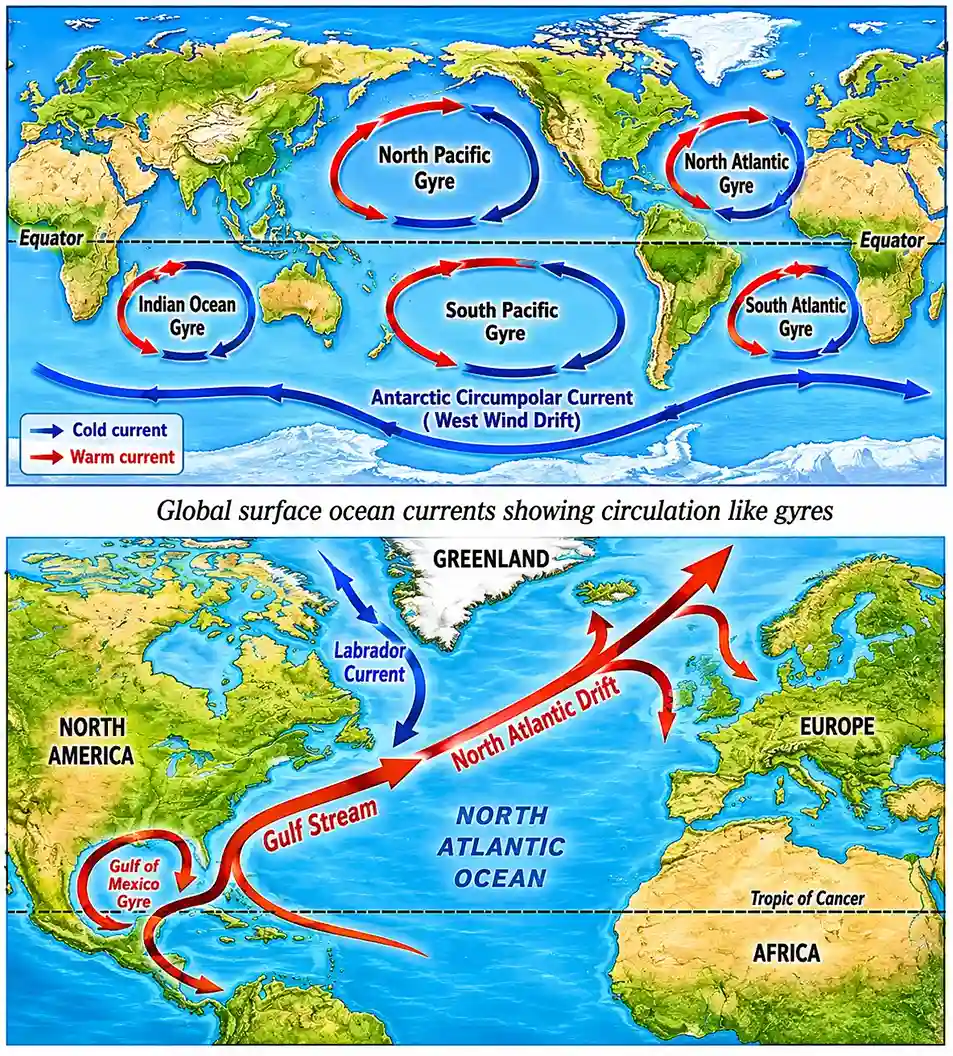 Notes Ch 13 Earth as a System Energy matter and life| ocean currents
