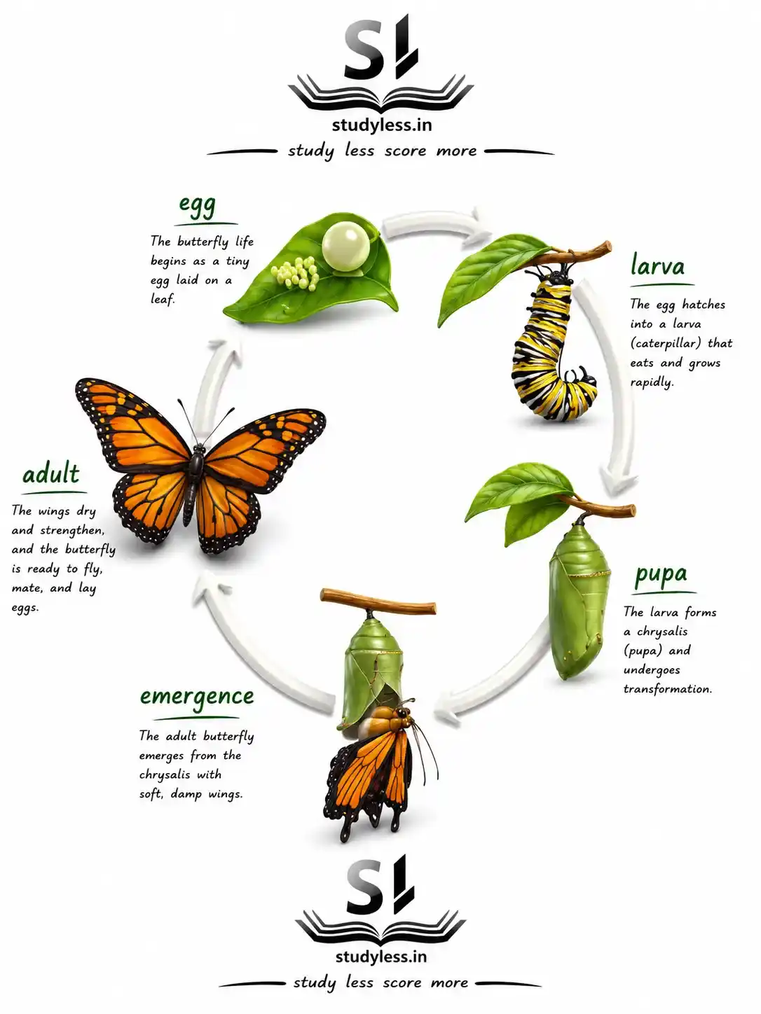 Life cycle of a butterfly|Ch 11 Notes Reproduction: How Life Continues