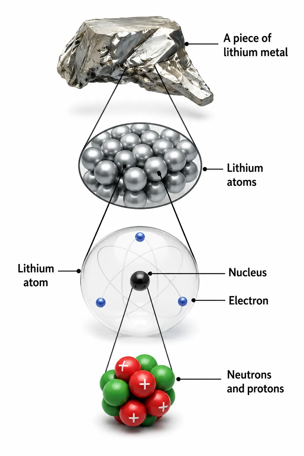 Neutrons and protons
in the nucleus| Ch 8 Journey Inside the Atom Notes Class 9