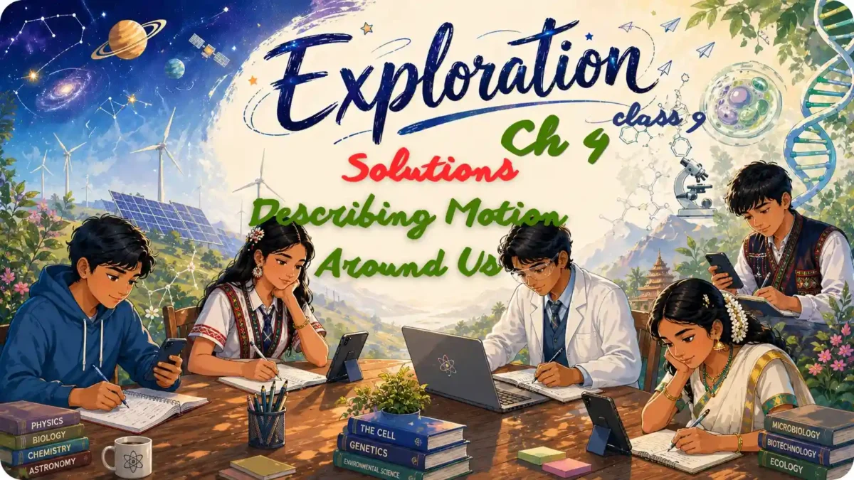 Solutions Ch 4 Describing Motion Around Us NCERT Class 9