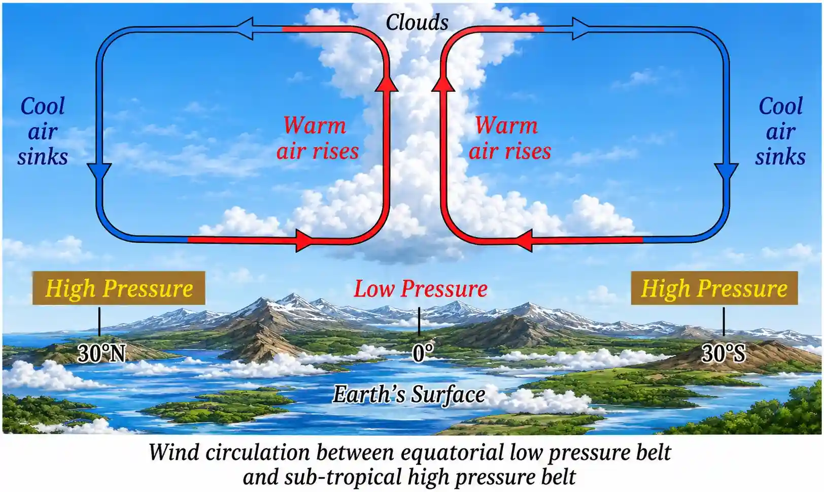 Notes Ch 13 Earth as a System Energy matter and life| wind circulation