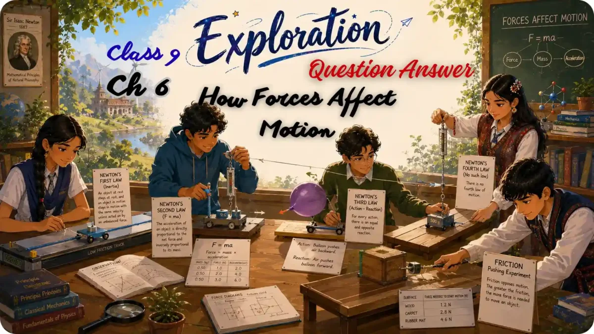Ch 6: How Forces Affect Motion Class 9 Question Answer