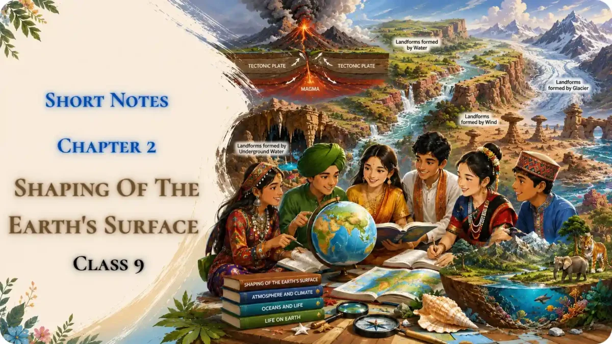Ch 2 Shaping Of The Earth's Surface Notes Class 9