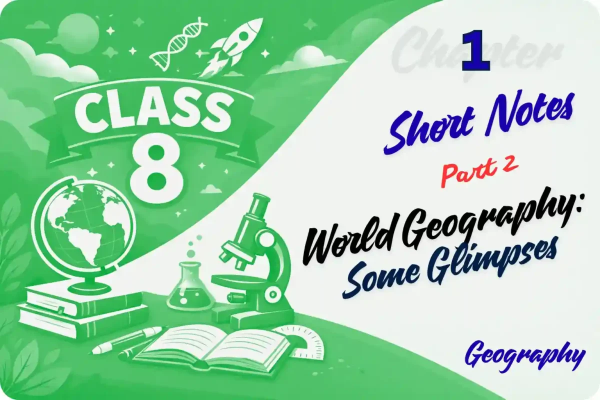 Ch 1 World Geography: Some Glimpses Notes