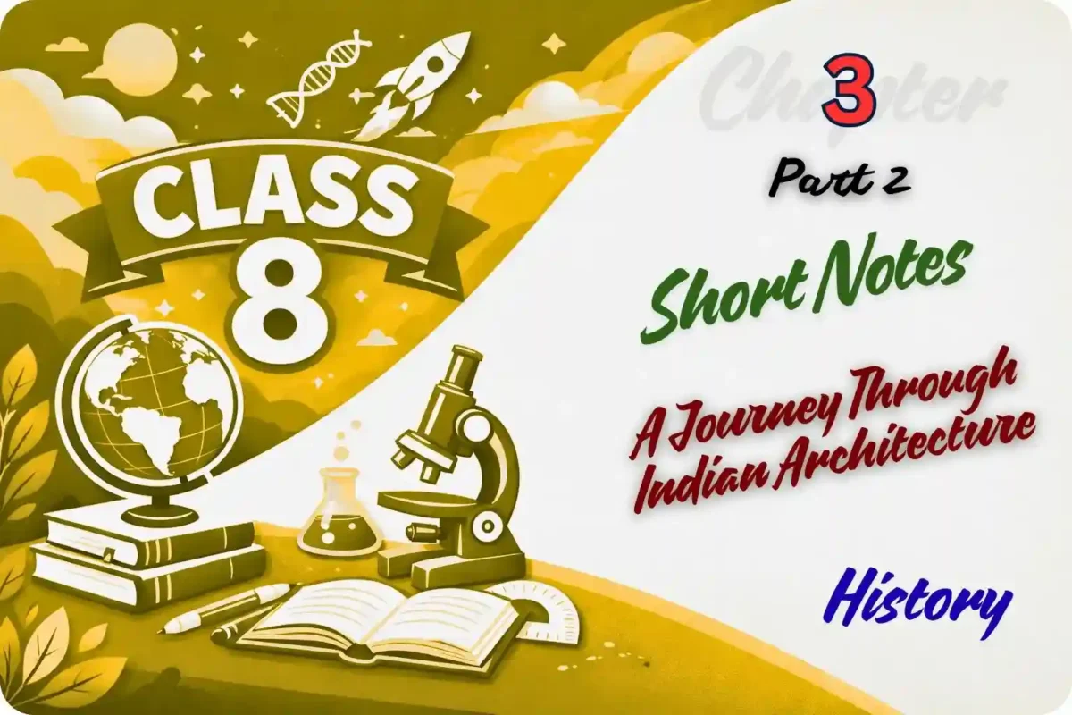Ch 3 A Journey Through Indian Architecture notes class 8