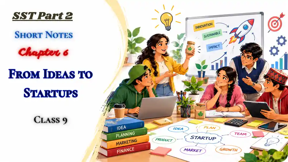 Ch 6 From Ideas to Startups Notes Class 9