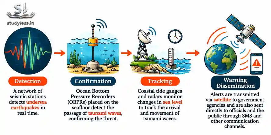 fucnctioning of tsunami early warning system